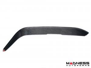 Alfa Romeo Giulia Front Canards - Carbon Fiber - V2 - Feroce Carbon - Sport/ Ti/ Veloce